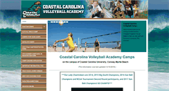 Desktop Screenshot of coastalcarolinavolleyballacademy.com
